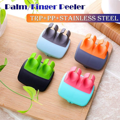 2262 Hand Palm Peeler Fruit Hand Vegetable Peeler Potato With Rubber Finger Grip Kitchen Cooking Tool Cucumber - Zidbik