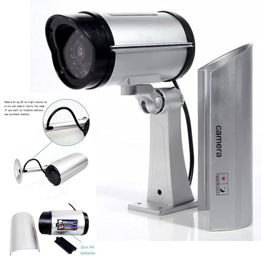 1481 Wireless Security Cctv False Outdoor Fake Dummy Piece Ir Camera - Zidbik