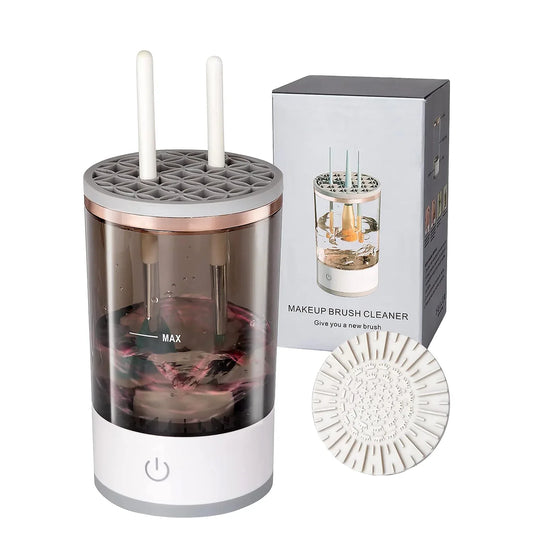 12987 Automatic Makeup Brush Cleaner Fast Electric Brush Cleaner Hand Free Machine Super Clean Brush Washer Brushes Organizer Tool (1 Pc) - Zidbik