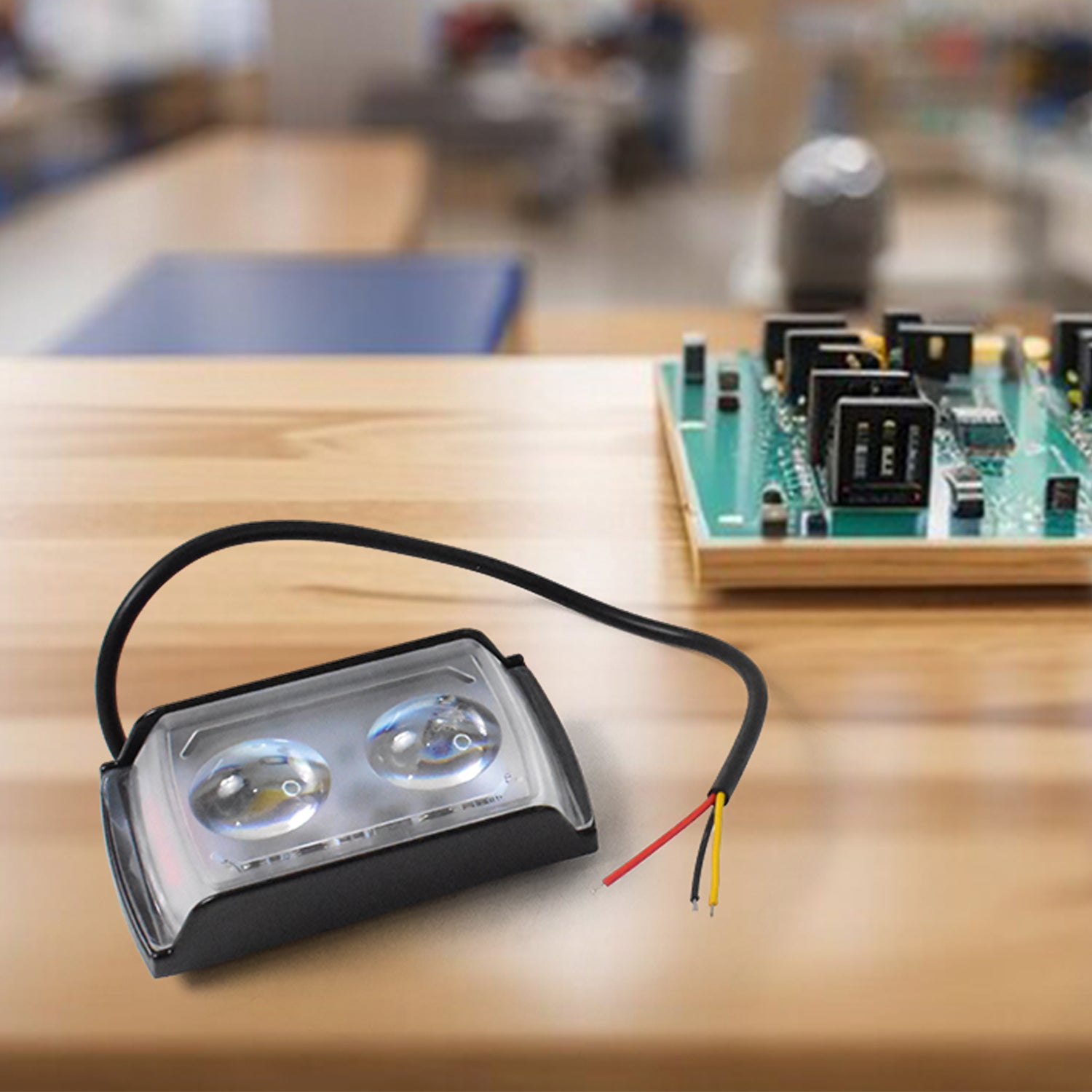 6 Mode Led Spotlight Universal Ultra Mini Double Lens Fog Light (1 Pc) - Zidbik