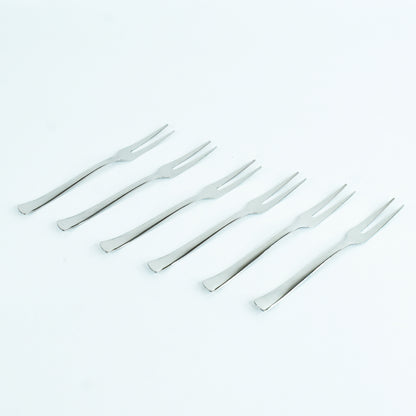 Apex 6 In 1 Stainless Steel Fruit Fork (1 Set) - Zidbik