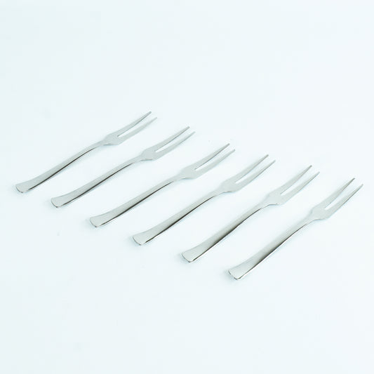 Apex 6 In 1 Stainless Steel Fruit Fork (1 Set) - Zidbik