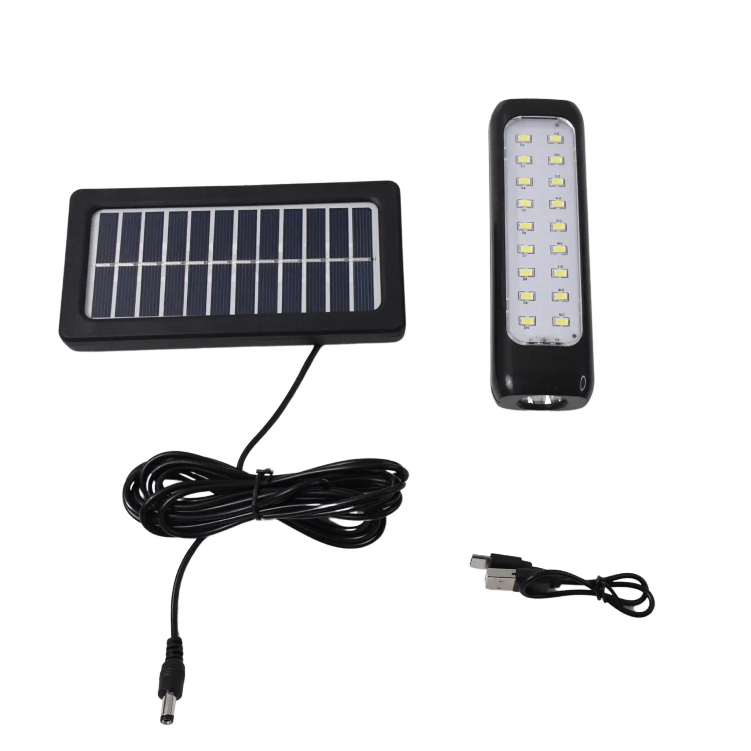 3 Modes Outdoor Indoor Hanging Solar Light Small 18led 1 Big Led - Zidbik