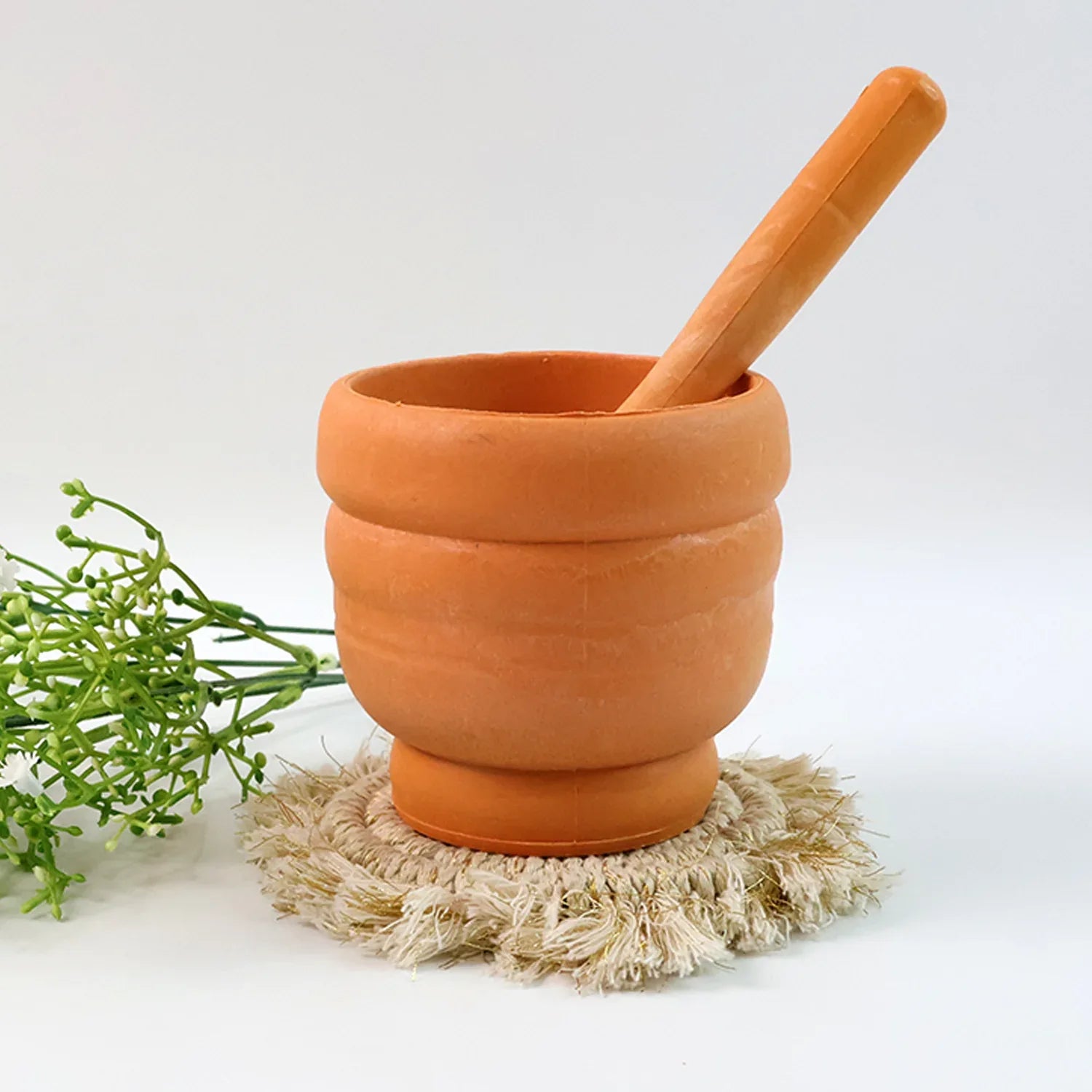 Unbreakable Plastic Mortar Pestle - (Set) - Zidbik