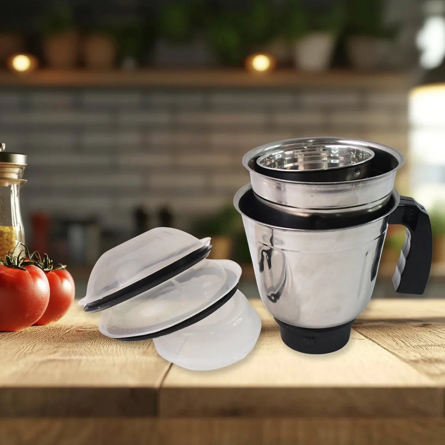 Orbit Mixer Grinder With 3 Stainless Steel Jars - 550w - Zidbik