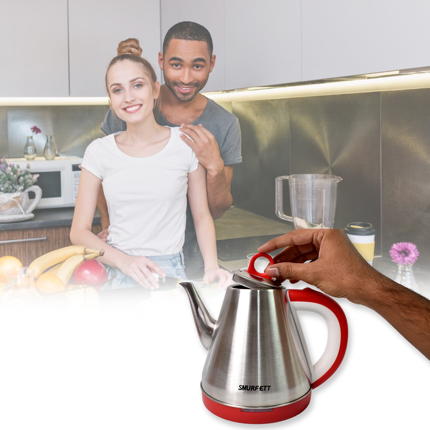 Stainless Steel Large Capacity Electric Kettle (1500w  1.5 Ltr.) - Zidbik