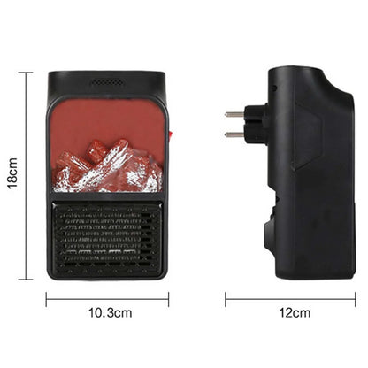 Portable Electric Fireplace Lamp Led Flame Heater (900w 1 Pc) - Zidbik