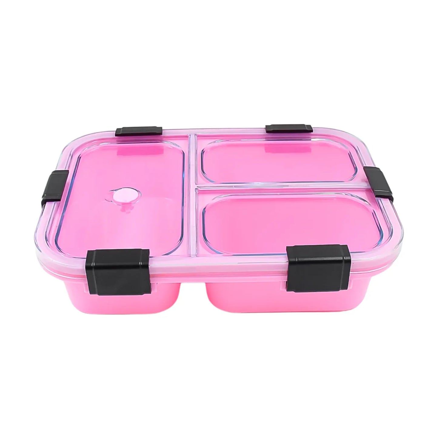 Plastic 3 Compartment Insulated Lunch Box Lunch Box (1 Pc) - Zidbik