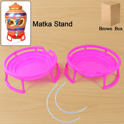 Plastic Water Pot Stand Set (2 Pc) - Zidbik