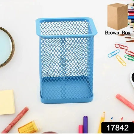 Pen Holder For Desk Metal Mesh Pencil Holder (1 Pc) - Zidbik