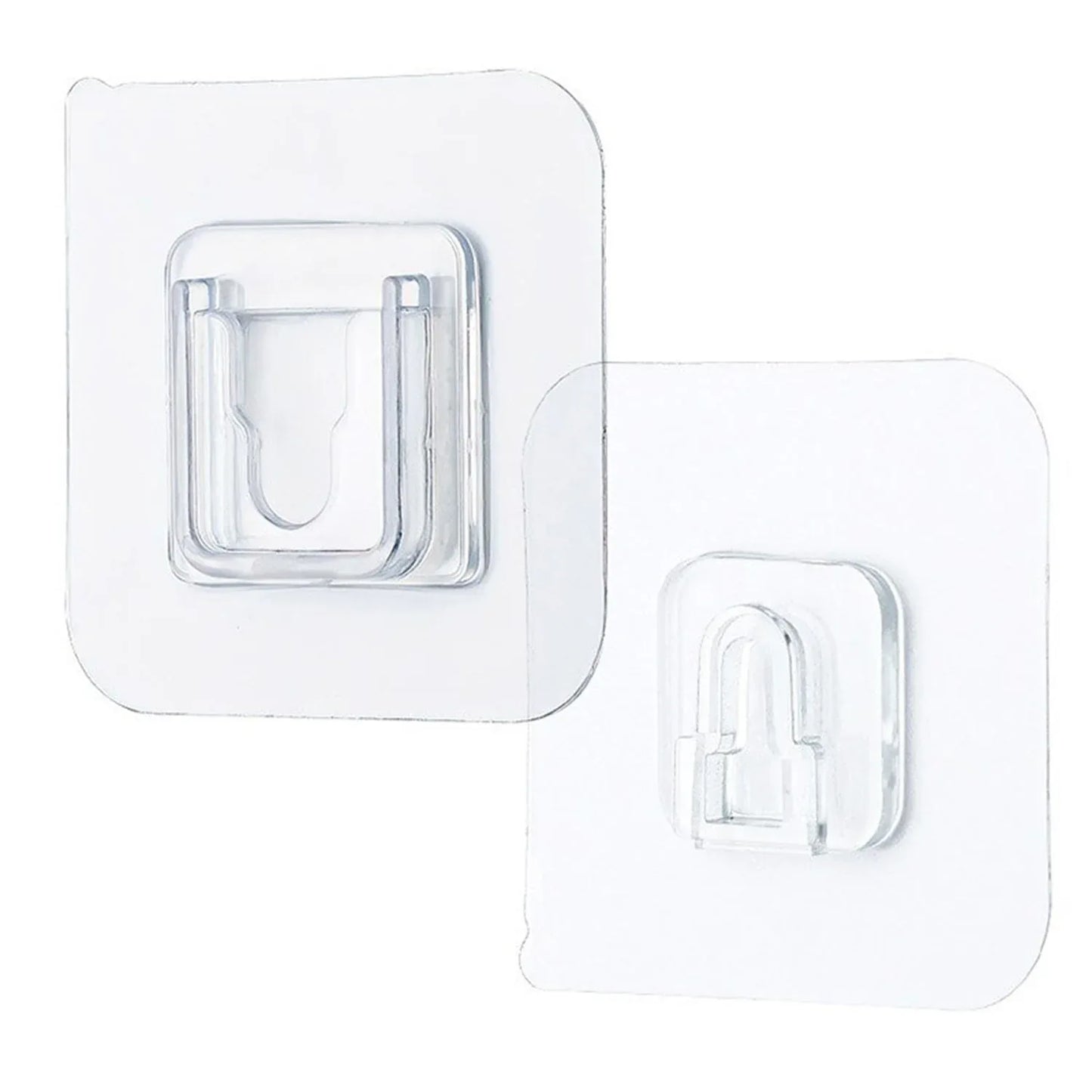 7433 Transparent Adhesive Male Hook Used For Hanging Various Types Of Items (1pc) - Zidbik