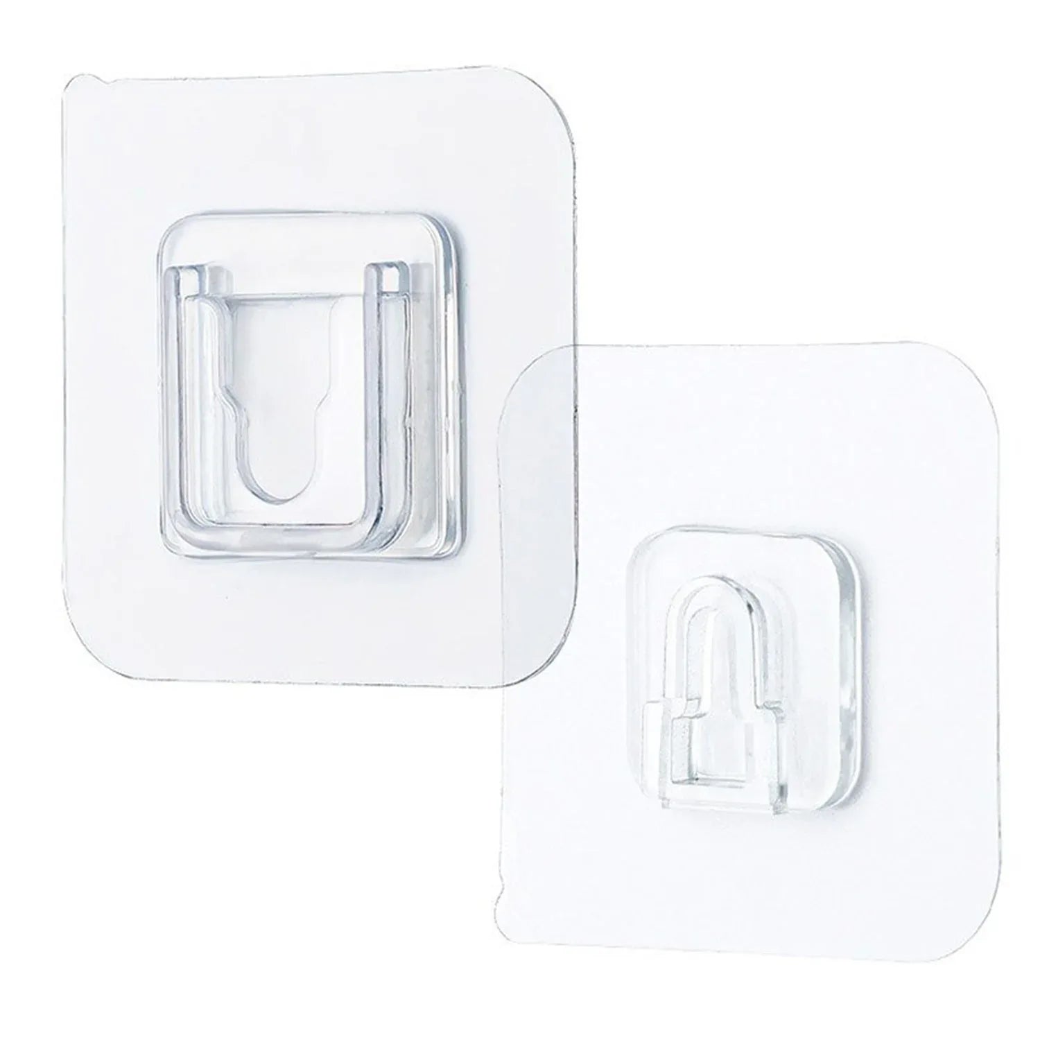 7433 Transparent Adhesive Male Hook Used For Hanging Various Types Of Items (1pc) - Zidbik