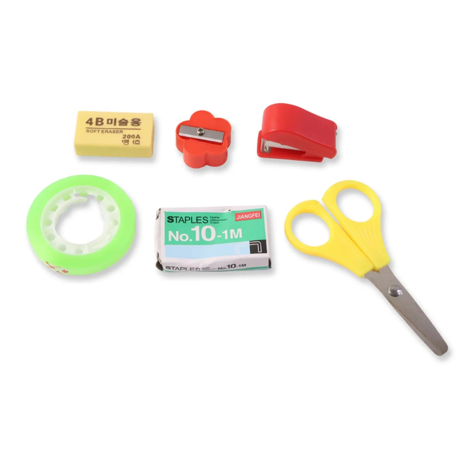 6 In 1 Multipurpose Mini Stationery Kit For Students - Zidbik
