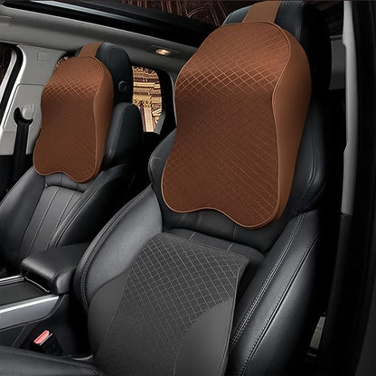 8595 Car Neck Pillow Car Neck Headrest Pillow Memory Foam Car Accessories Cushion Car Seat Head Support Neck Protector Car Seat Neck Pillowfor Driving (1 Pc) - Zidbik