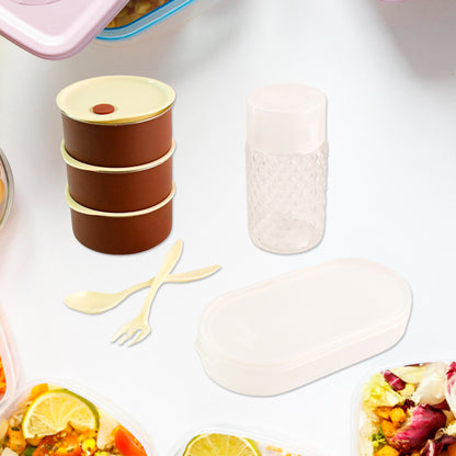 128 Steel Lunch Box Set (4 Pcs Black) - Zidbik