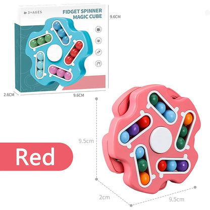 Fidget Magic Cube Spinner Toy Multi-track Finger Puzzle - Zidbik
