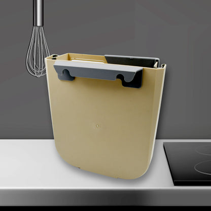 Hanging Trash Can For Kitchen Cabinet Door Small Collapsible Foldable Waste Bins Hanging Trash Holder For Bathroom Bedroom Office Car Portable - Zidbik
