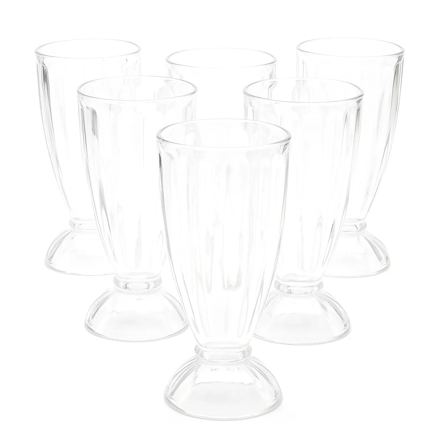 Apex Premium Dessert Falooda Glasses (Approx 400ml 6 Pc) - Zidbik