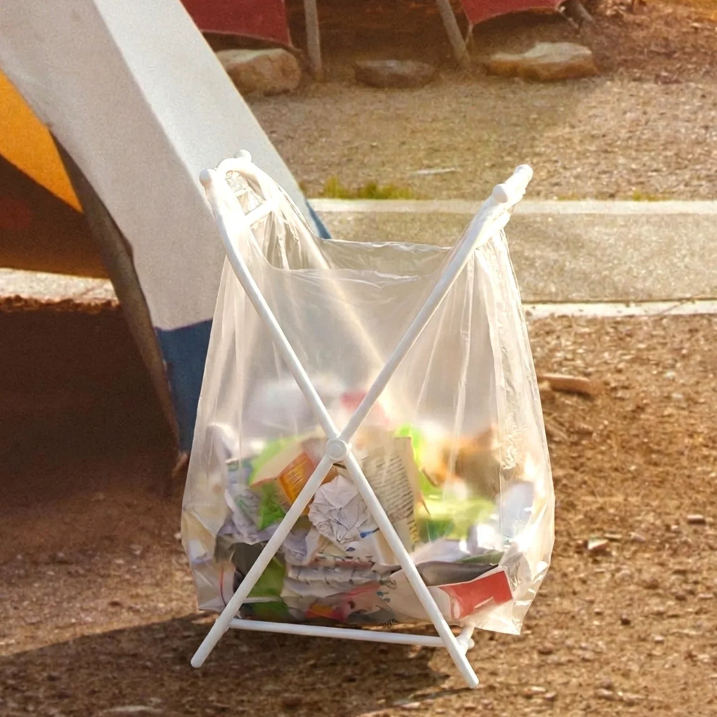 Foldable Garbage Bag Holder Stand (1 Pc) - Zidbik