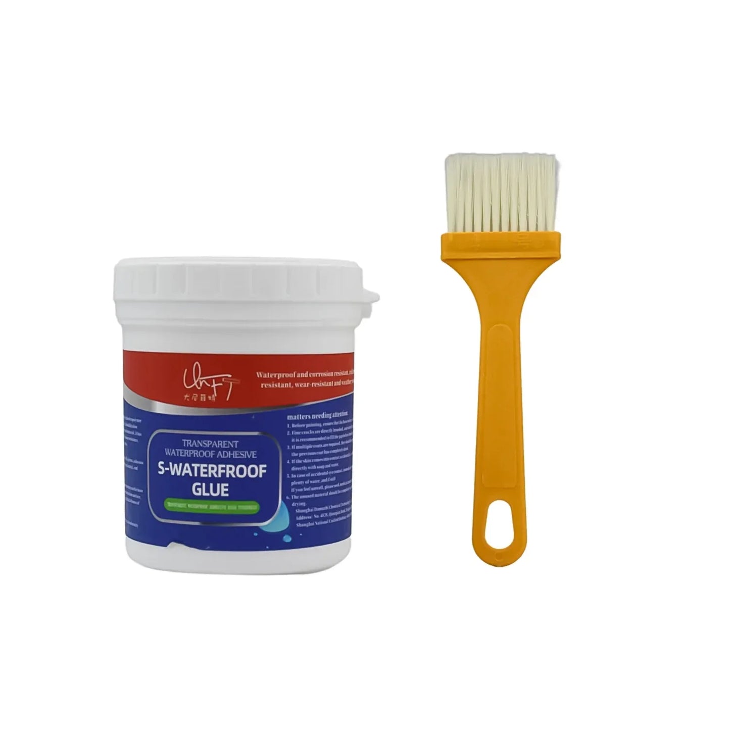 7935 Transparent Waterproof Glue 250g With Brush Leakage Protection Outdoor Bathroom Wall Tile Window Roof Anti-leakage Agent Sealant Glue Roof Sealant Waterproof Gel - Zidbik