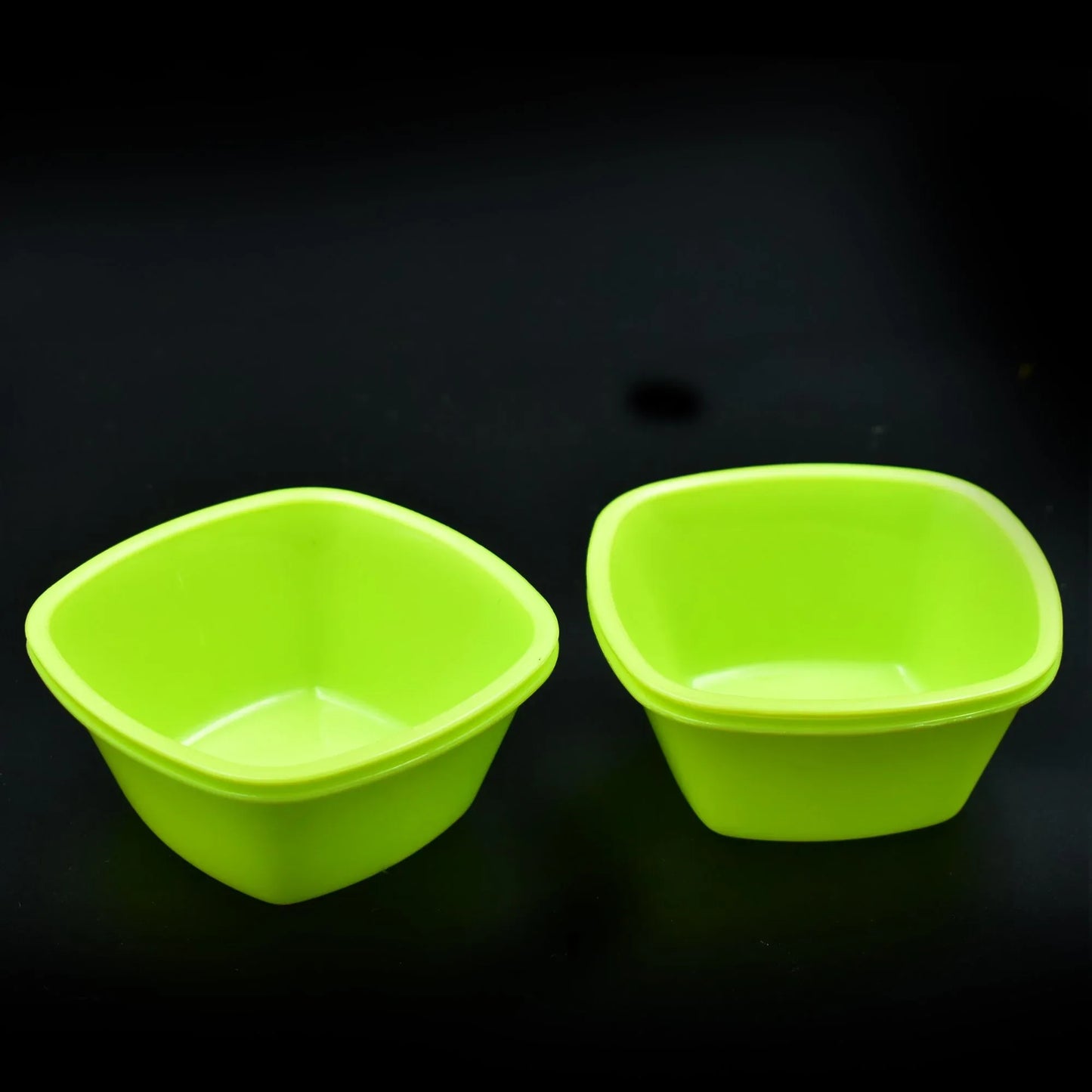2427 Square Plastic Bowl For Serving Food (Pack Of 4) - Zidbik