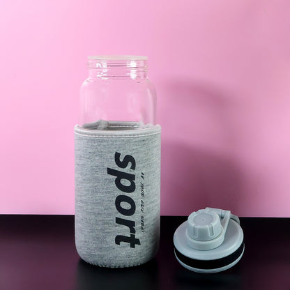 Sports Water Bottle With Protective Sleeve - (1 Pc  700 Ml) - Zidbik