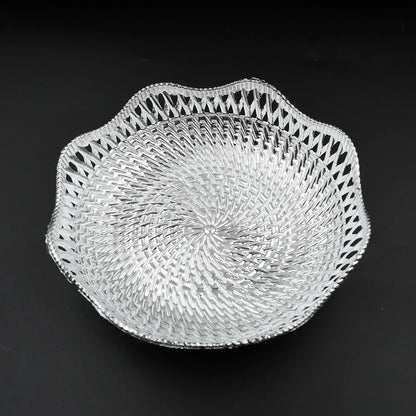 5482 Round Serving Tray Traditional Serving Tray Multipurpose Serving Tray Decorative Serving Platters Mukhwas Serving Tray (1 Pc ) - Zidbik