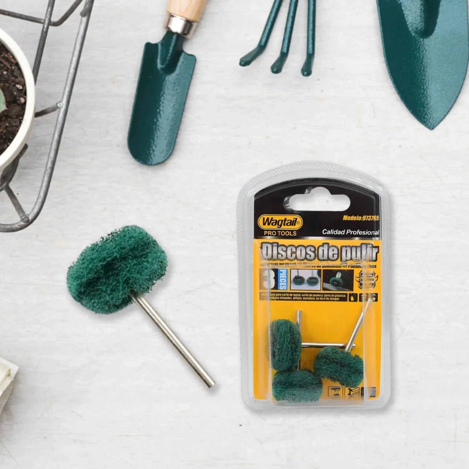 Abrasive Buffing Polishing Wheel Set (3 Pcs) - Zidbik