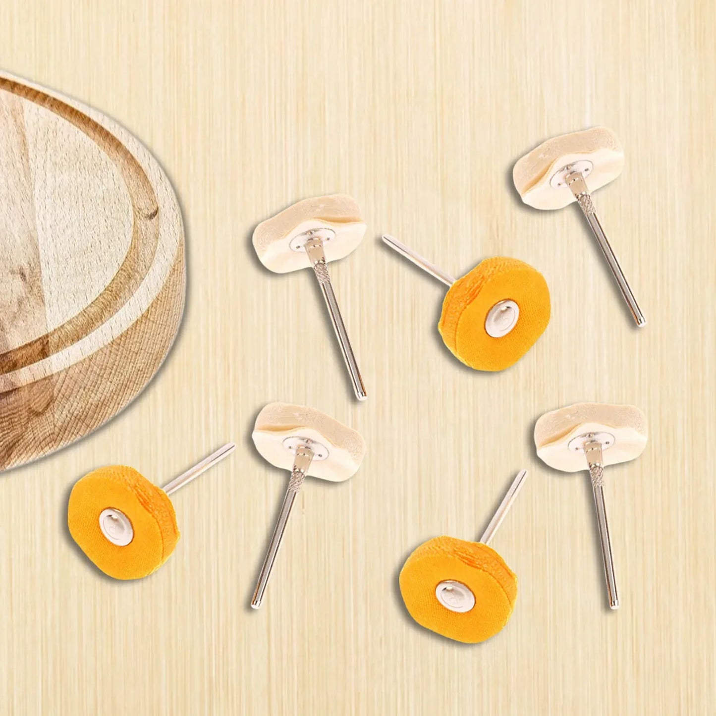 Polisher Buffer Wheel Polishing Buffing Pad Brush For Rotary Drill Bit (7 Pcs Set) - Zidbik