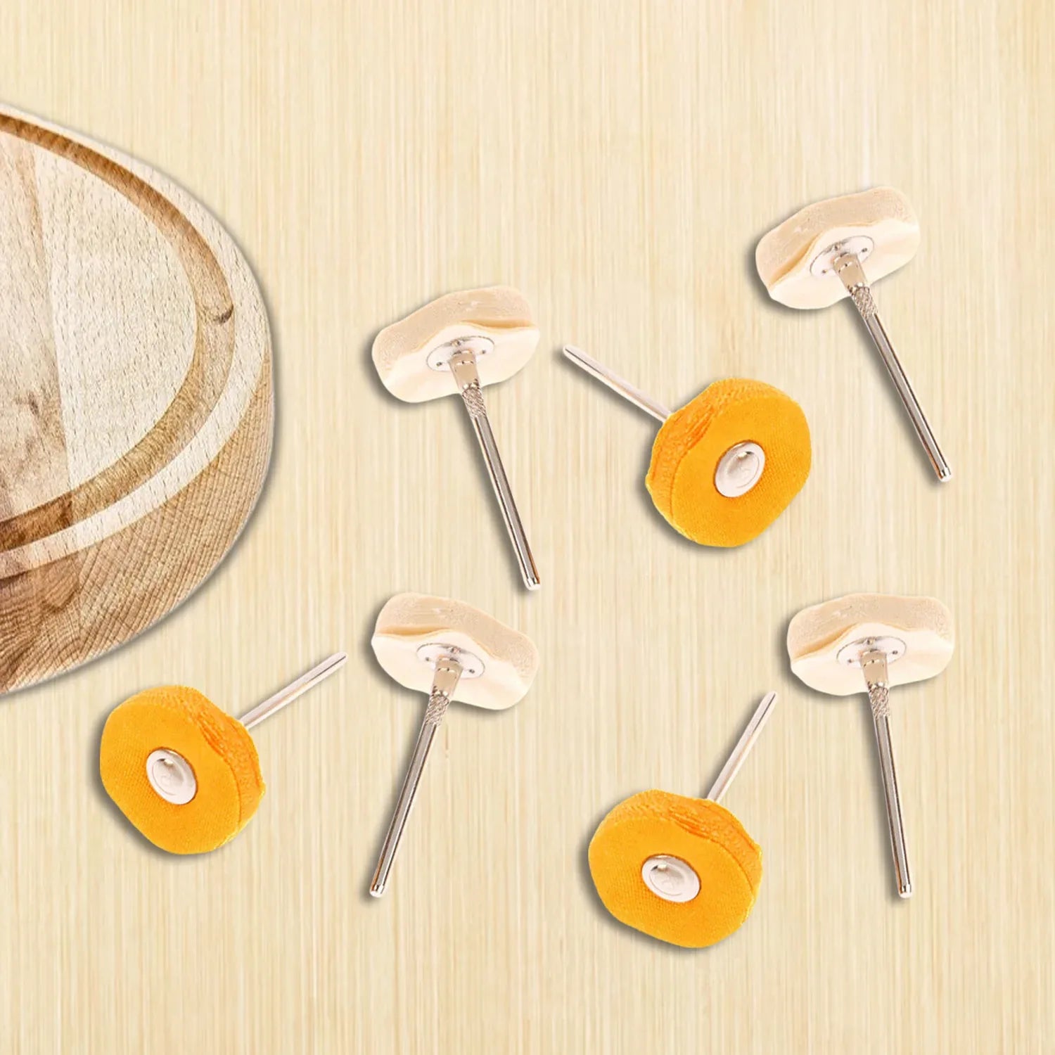Polisher Buffer Wheel Polishing Buffing Pad Brush For Rotary Drill Bit (7 Pcs Set) - Zidbik