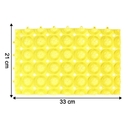 Multipurpose Anti-slip Bathroom Massage Mat With Suction Cups (33 21 Cm) - Zidbik