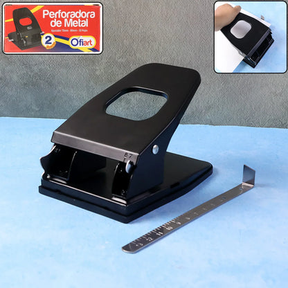 Heavy-duty Metal 2-hole Paper Punch Machine (2 Pc) - Zidbik
