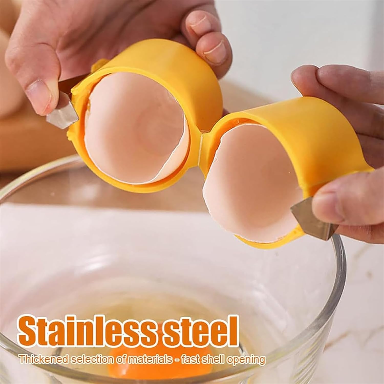 Egg Shell Opener Egg Cracker Tool For Raw Eggs Handheld (1 Pc) - Zidbik