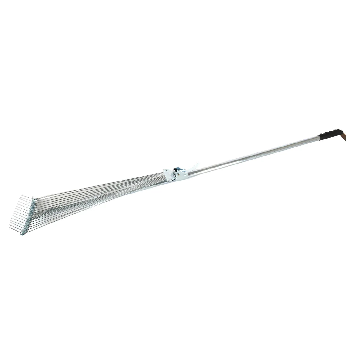 7599 115-152 Cm Rake For Gardening Stainless Steel Telescopic Garden Rake For Quick Clean Up Of Lawn And Yard Adjustable Rake Claws Spacing Garden Broom With Long Handle For Clean Leaves (Moq - 2 Pc) - Zidbik