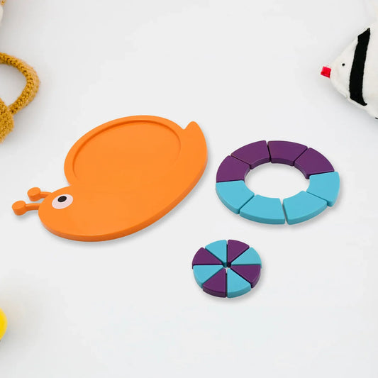 17991 Toys Snail Puzzle Kids Mini Travel Puzzle Games Pre School Toys Develops Motor Reasoning Skills Stem Educational Toy Birthday Gifts 3 - 6 Year Kids Brain Games For Kids Building Blocks For Kids (Mix Color) - Zidbik
