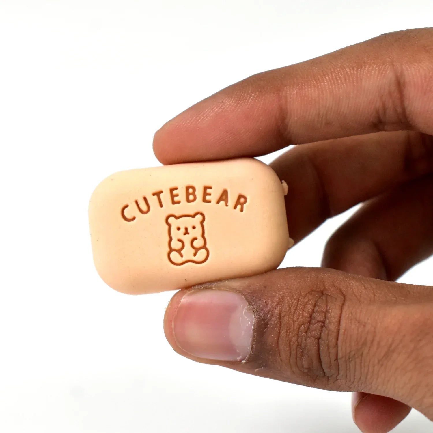Cute Soap Shaped Erasers With Plastic Case (1 Pc With Case) - Zidbik