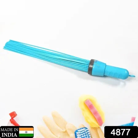 4877 Heavy-duty Kharata Wet And Dry Floor Cleaning Plastic Broom With 44 Hard Bristles - Zidbik