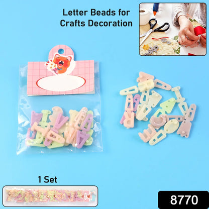 Alphabet Letter Beads Set For Craft Decoration (1 Set) - Zidbik
