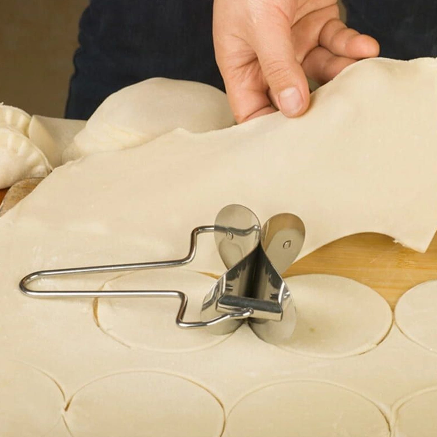 2889 Puri Cutter Stainless Steel Roller Machine For Baking Tools - Zidbik