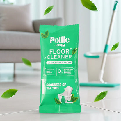 Pollic Kadam Concentrated Floor Cleaner Sachet Tea Tree Fragrance (50 Gm) - Zidbik