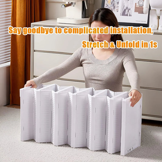 Stackable Multifunctional Storage For Clothes Foldable Drawer Shelf Basket Utility Cart Rack Storage Organizer Cart For Kitchen Pantry Closet Bedroom Bathroom Laundry (6 Layer 1 Pc) - Zidbik