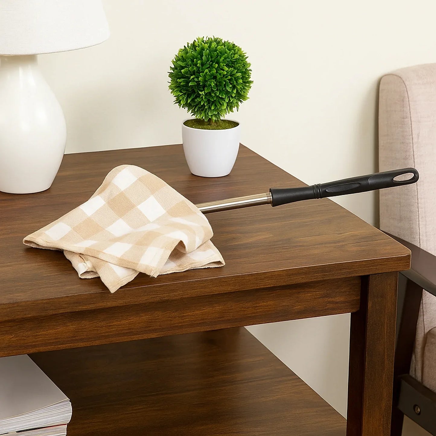 Non-extendable Dusting Cloth With Handle (1 Pc) - Zidbik
