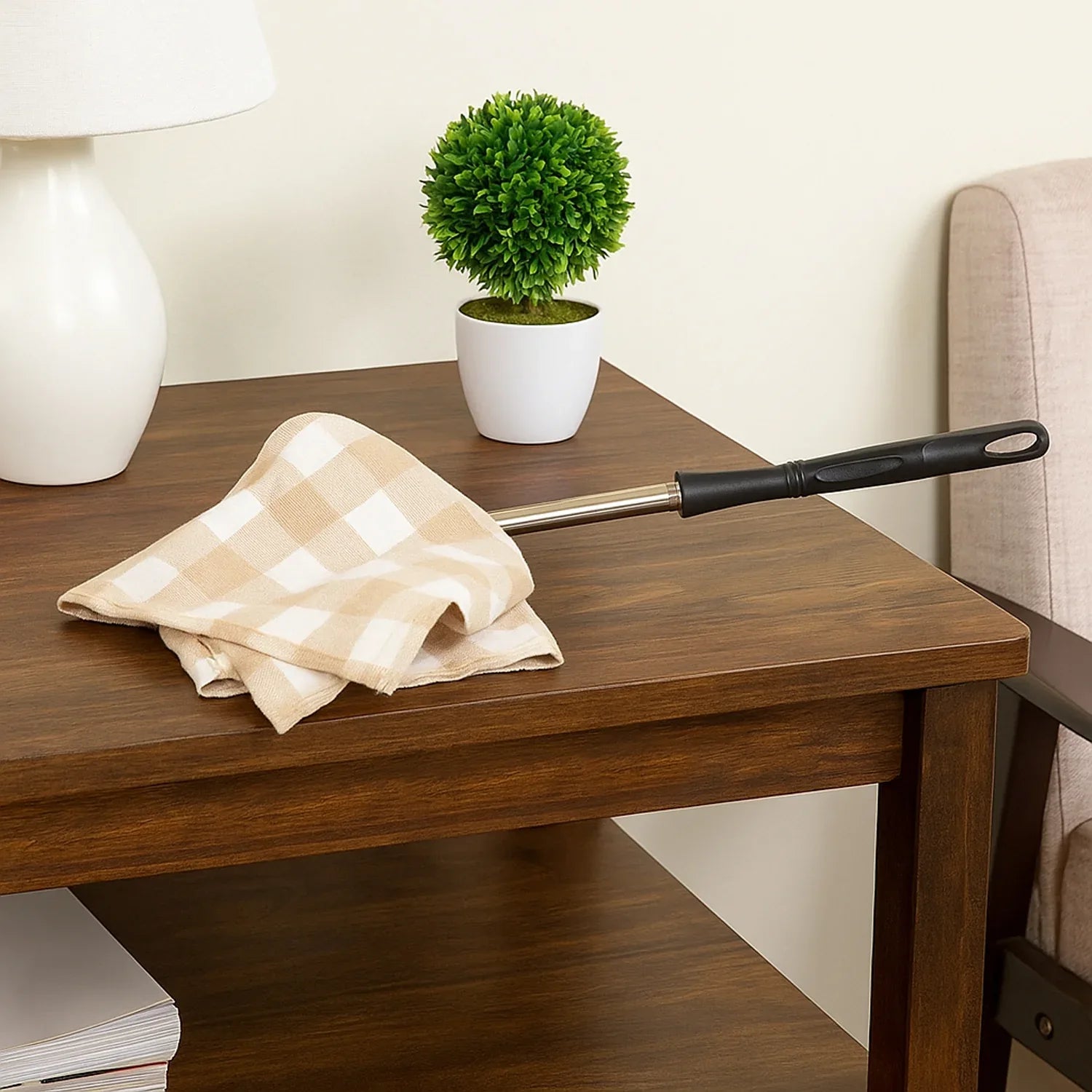 Non-extendable Dusting Cloth With Handle (1 Pc) - Zidbik