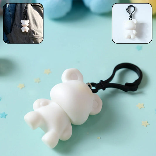 Cute Bear Figure Keychain (1 Pc) - Zidbik