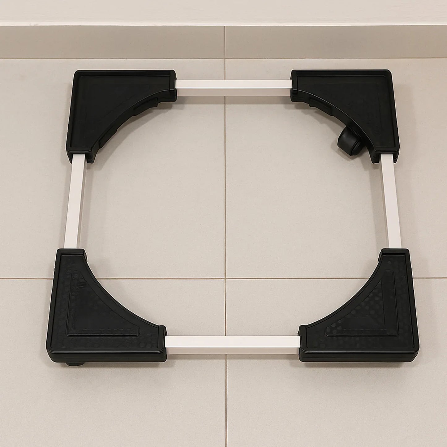 Adjustable Heavy-duty Fridge And Washing Machine Stand Base Trolley 50x50 Cm - Zidbik