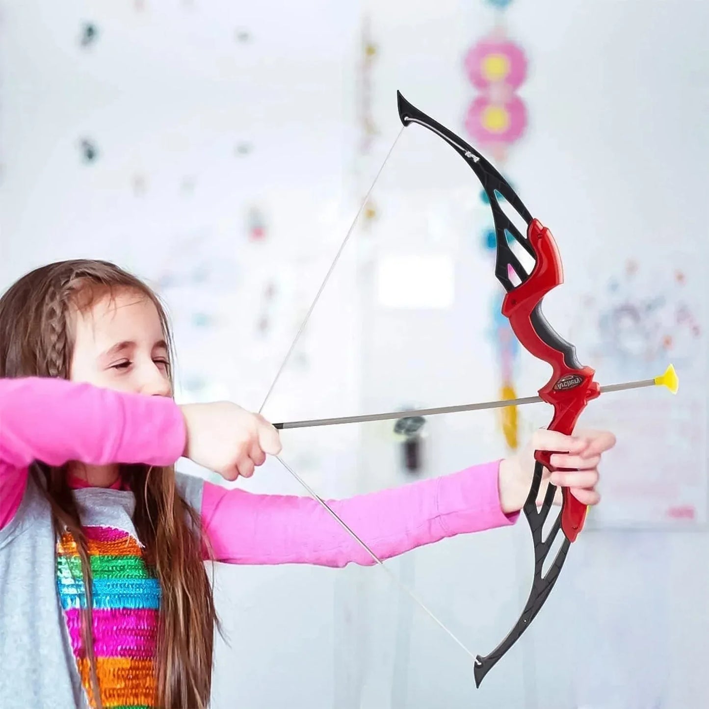 Arrow Big Archery Toy (1 Dhanush 3 Arrow 1 Target 1 Arrow Holder 1 Set) - Zidbik