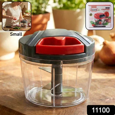 Compact Manual Hand-press Vegetable Chopper (1 Pc) - Zidbik
