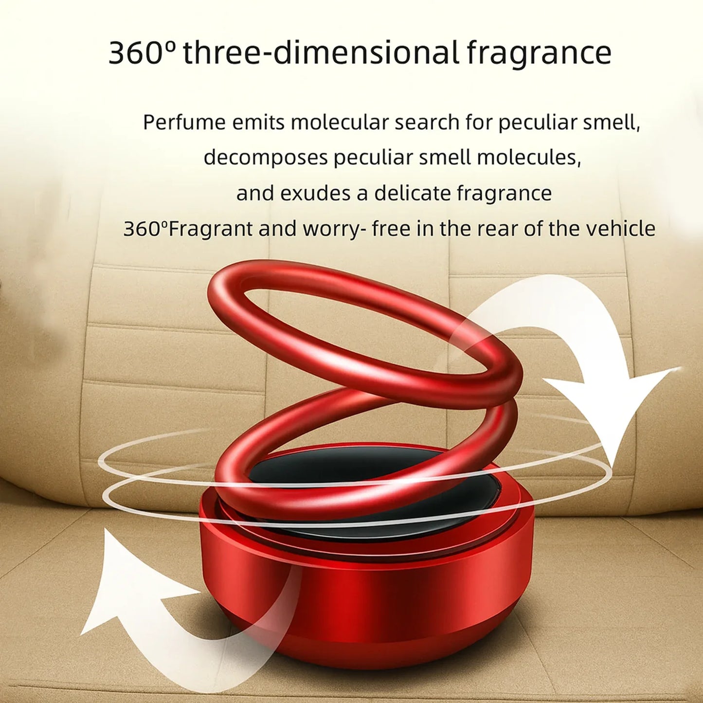 Small Solar Car Aroma Air Freshener (1 Pc) - Zidbik