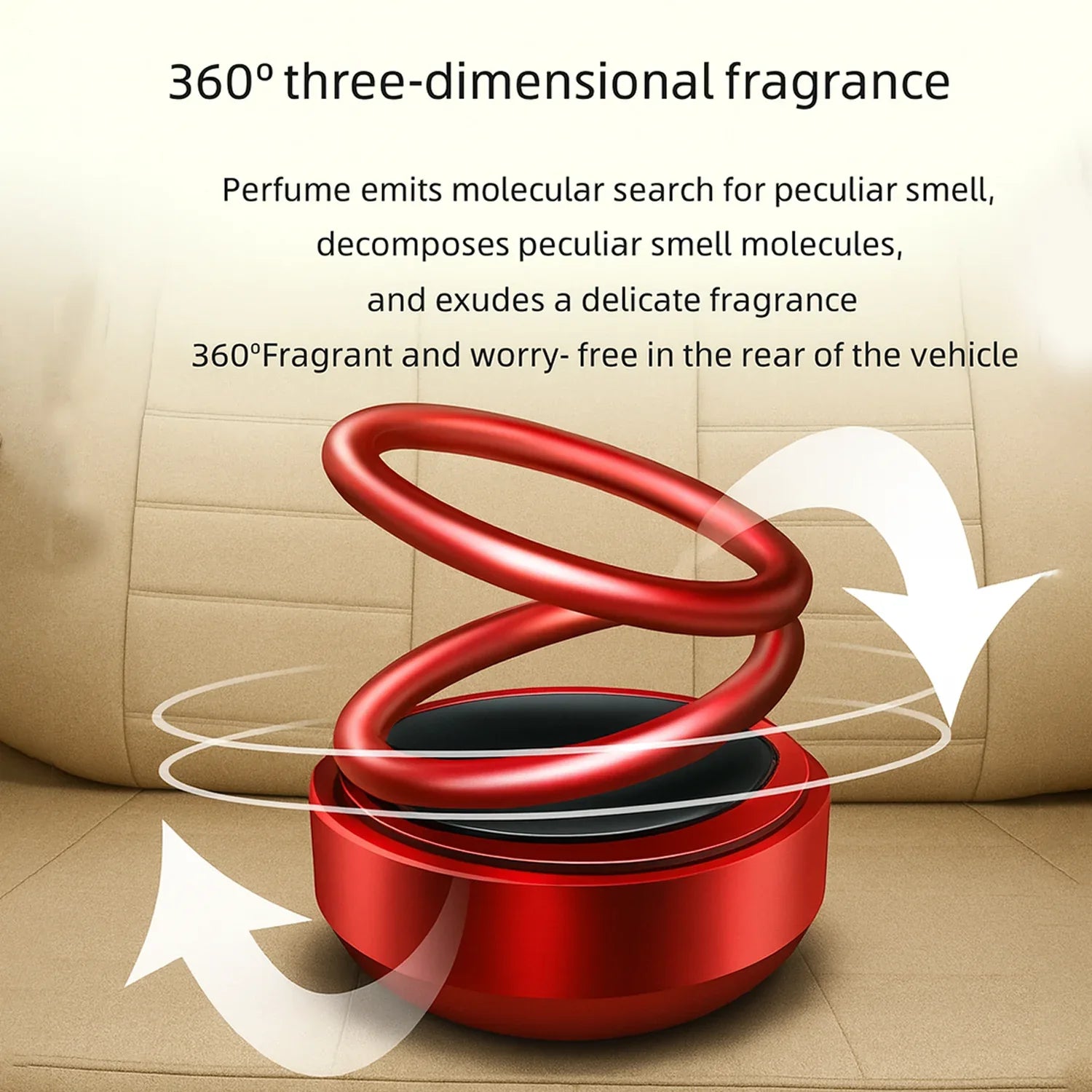 Small Solar Car Aroma Air Freshener (1 Pc) - Zidbik