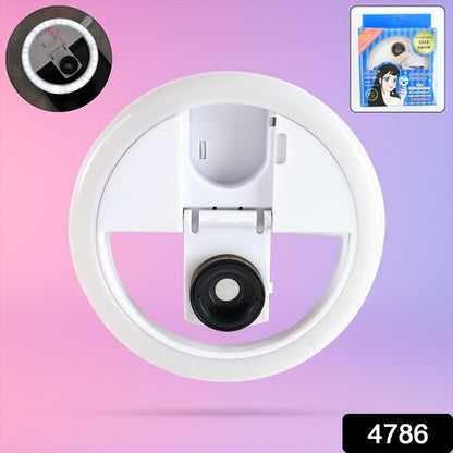Selfie Flash Ring Light With 3 Level Of Brightness (1 Pc) - Zidbik
